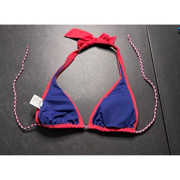 Mossimo Red, White, & Blue Halter Bikini Top Size M - Picture 2 of 7